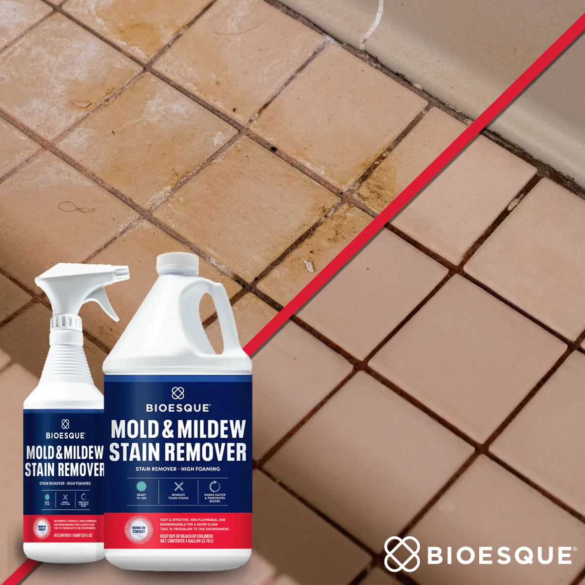 11003 BIOESQUE MOLD AND MILDEW STAIN REMOVER #BMMSR-4G 1GAL 4-GAL/CASE, SOLD BY GALLON, view 2