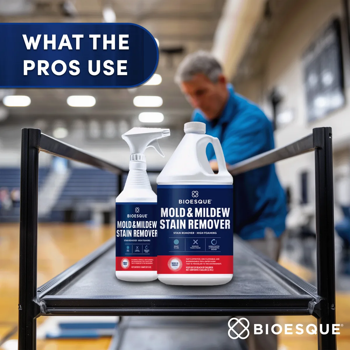 11003 BIOESQUE MOLD AND MILDEW STAIN REMOVER #BMMSR-4G 1GAL 4-GAL/CASE, SOLD BY GALLON, view 5