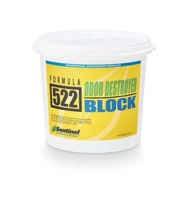 11021 SENTINEL 5220B-5 FORMULA 522 ODOR DESTROYER BLOCKS, 5LB, 8/CASE