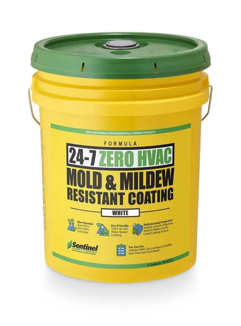 11028 SENTINEL 24/7 ZERO HVAC MOLD/MILDEW RESISTANT COATING, WHITE, 5-GAL, view 5