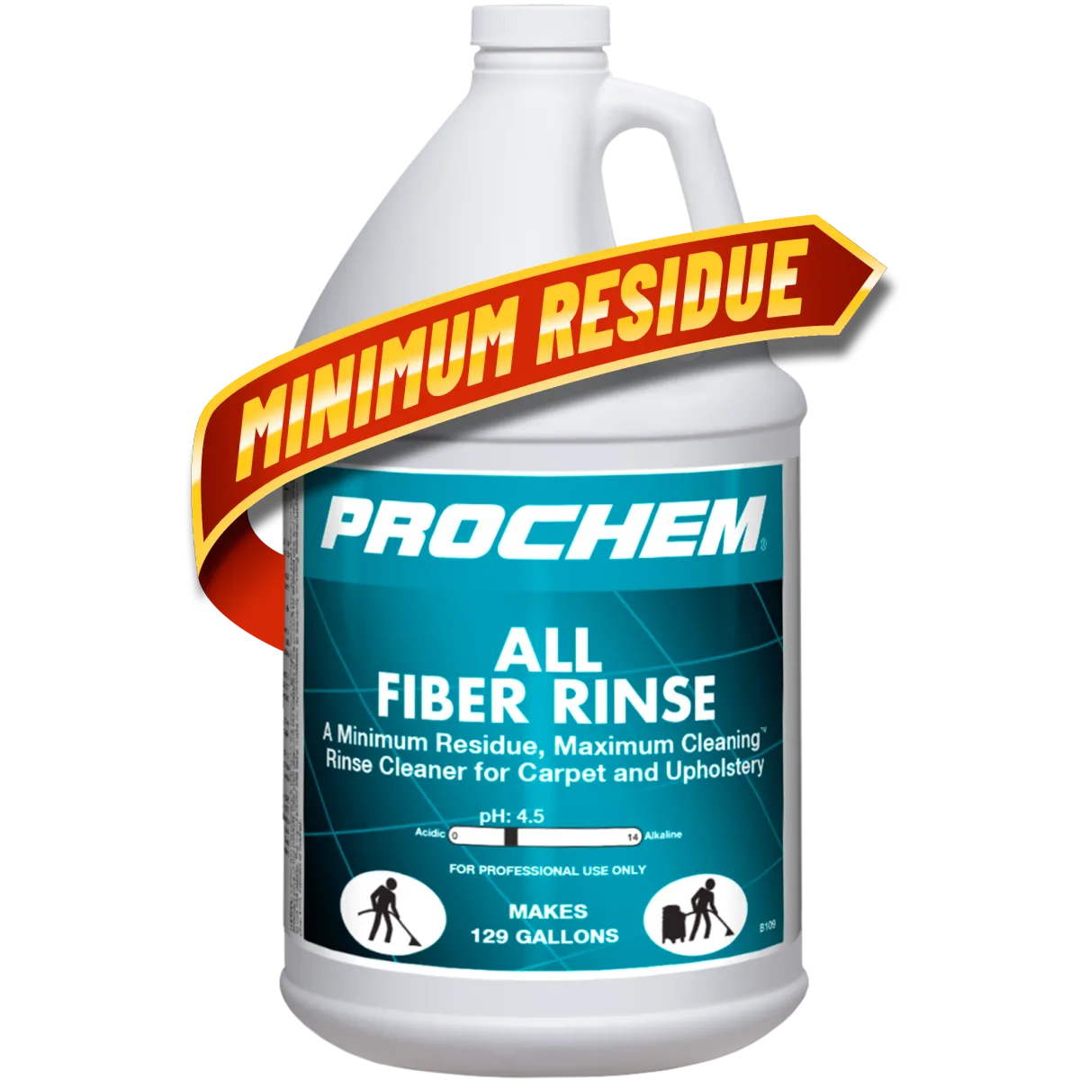 11036 PROCHEM 8109 ALL FIBER RINSE & EMULISIFIER, 4 GAL/CASE, SOLD BY GAL, #105844