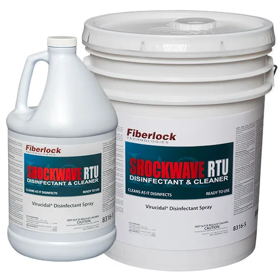 11074 FIBERLOCK 8316 SHOCKWAVE DISINFECTANT CLEANER, RTU, 1 GAL