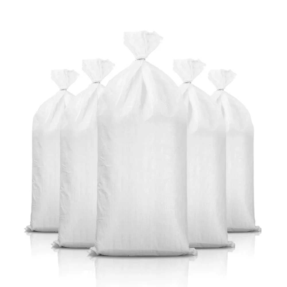 11631 WOVEN WHITE POLYPROPYLENE BAGS, 22" X 36" 1000 PER BUNDLE