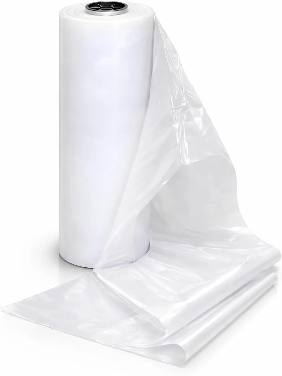 13101 13" X 500' CLEAR LAYFLAT, 4-MIL, FITS UP TO AN 8" EXHAUST PORT