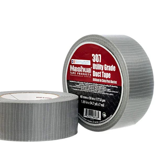 20104 NASHUA 307 DUCT TAPE, 2" X 60 YD, SILVER, 24 ROLLS PER CASE