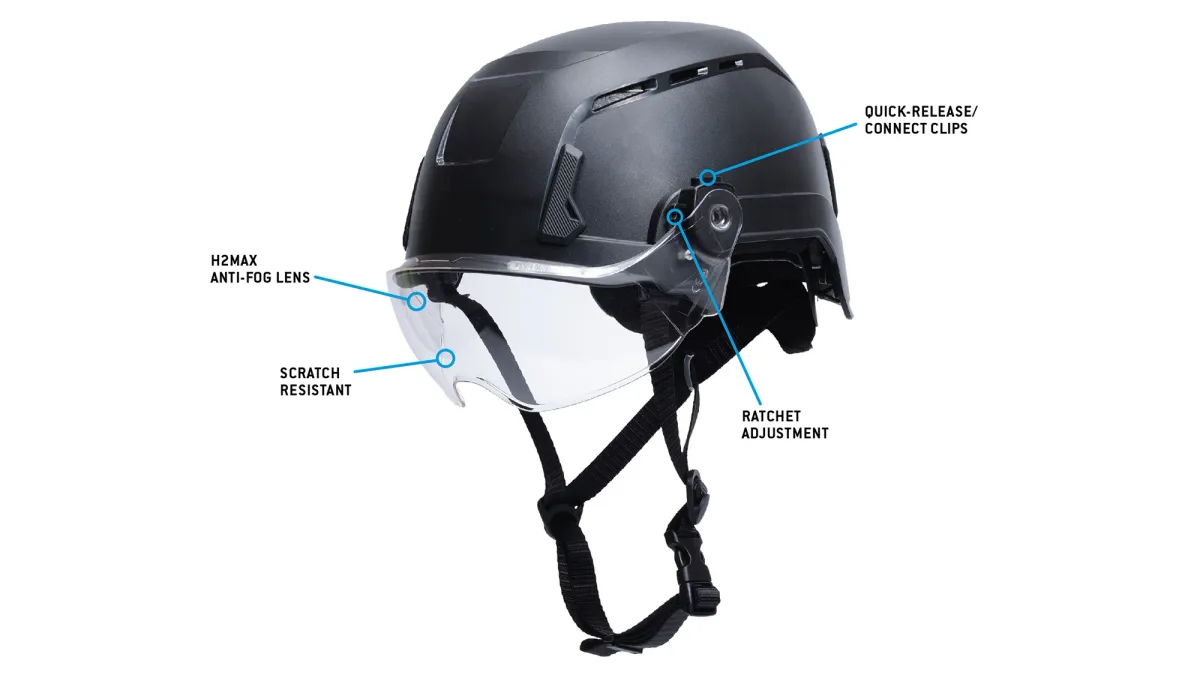 32012 PYRAMEX, HPT2HV10T CLEAR LENS VISOR FOR THE HPT2611 HELMET HARD HATS, 6/BOX, SOLD BY EACH, view 2