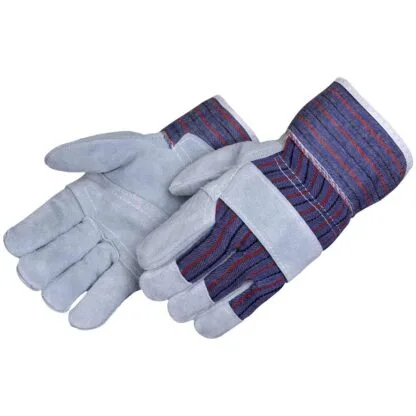 33002 ECONOMY LEATHER PALM GLOVES W/ 2-1/2" SAFETY CUFF, SOLD BY DOZEN, #3280Q