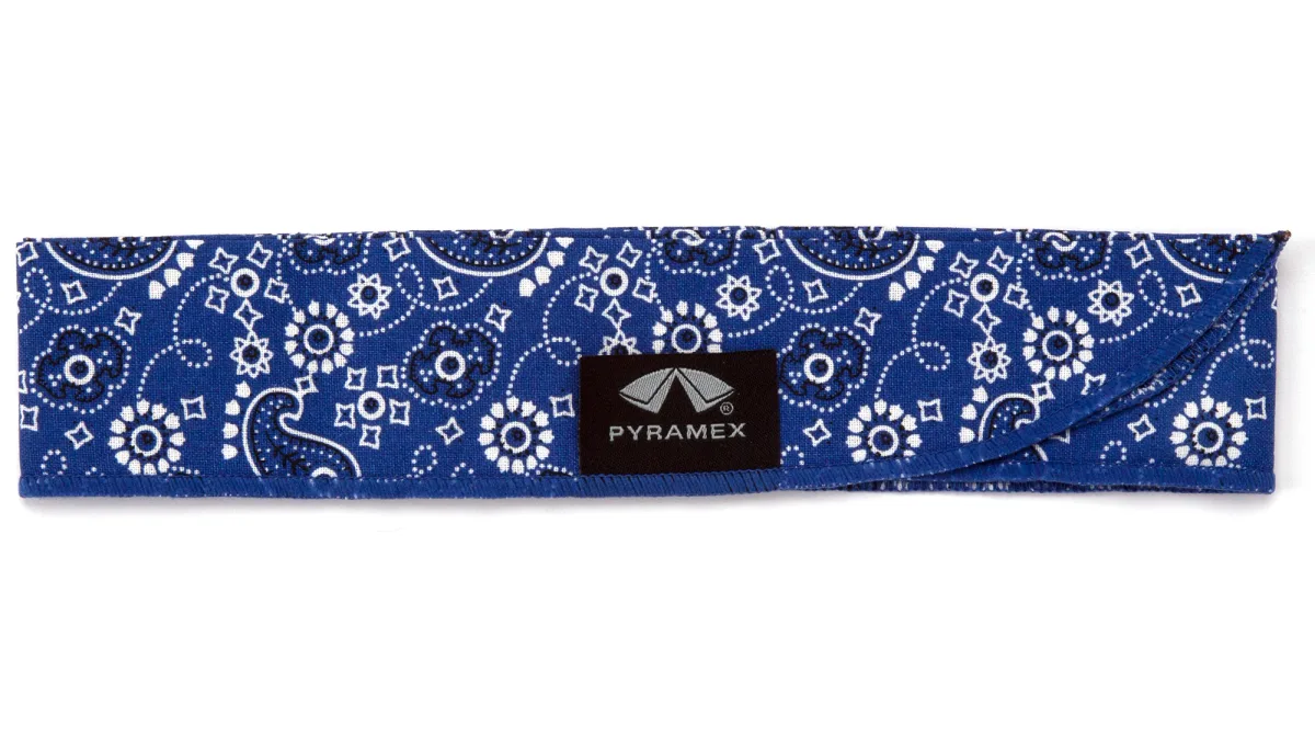 33400 PYRAMEX BEADED COOLING BANDANA, AMERICAN FLAG DESIGN, 12/PACK ITEM CNB12PKFLG, view 4