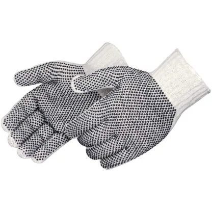 33622 STRING KNIT GLOVE W/ PVC DOTS ON BOTH SIDE, KNIT WRIST, ITEM #P4715Q