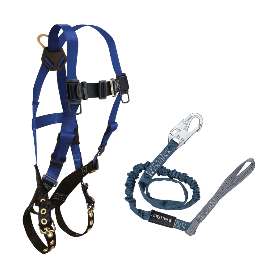 34004 FALLTECH #CMB168259L SAFETY HARNESS AND 6' LANYARD KIT IN PAIL, UNIVERSAL SIZE, INCLUDES #7016 HARNESS AND 8259L LANYARD, view 3