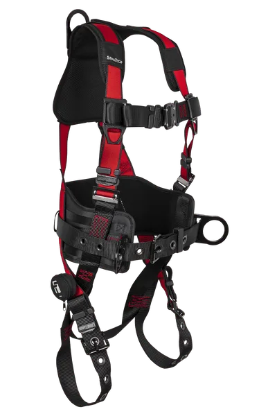 34021 FALLTECH FULL BODY HARNESS TRADESMAN PRO 3D CONSTRUCTION BELTED, TONGUE BUCKLE LEG, ADJUSTMENTS, SZ. SMALL/MED. ITEM 7078CSM
