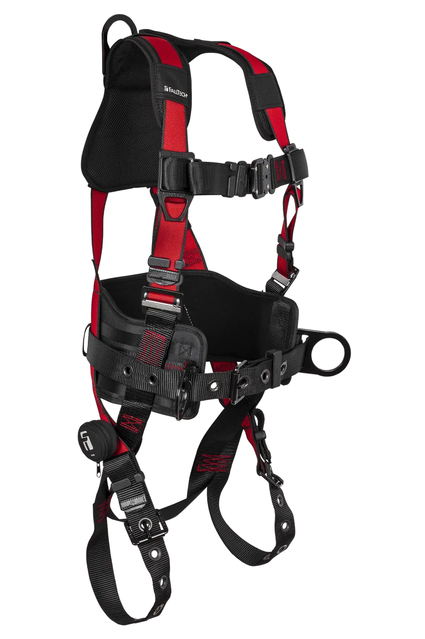 34022 FALLTECH FULL BODY HARNESS TRADESMAN PRO 3D CONSTRUCTION BELTED, TONGUE BUCKLE LEG, ADJUSTMENTS, SZ. LARGE/X-LARGE ITEM 7078CLXL