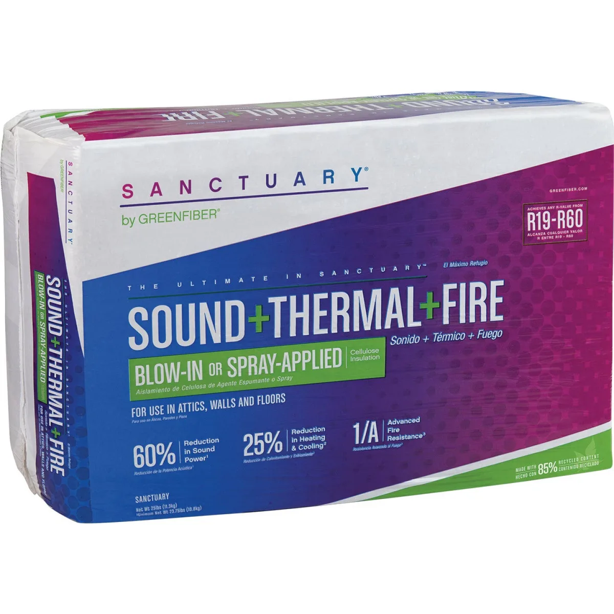 50006 SANCTUARY, CELLULOSE SORBENT. 25 POUND BAG,