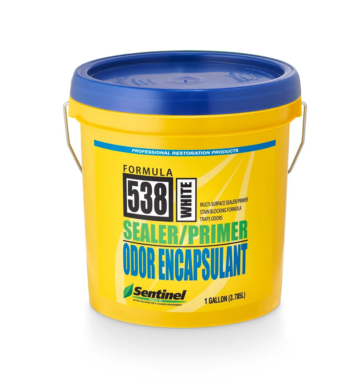 50008 SENTINEL SEALER/PRIMER FORMULA 538 SMOKE/ODOR ENCAPSULANT, WHITE, 5 -GAL PAIL ITEM 538W/05, view 2