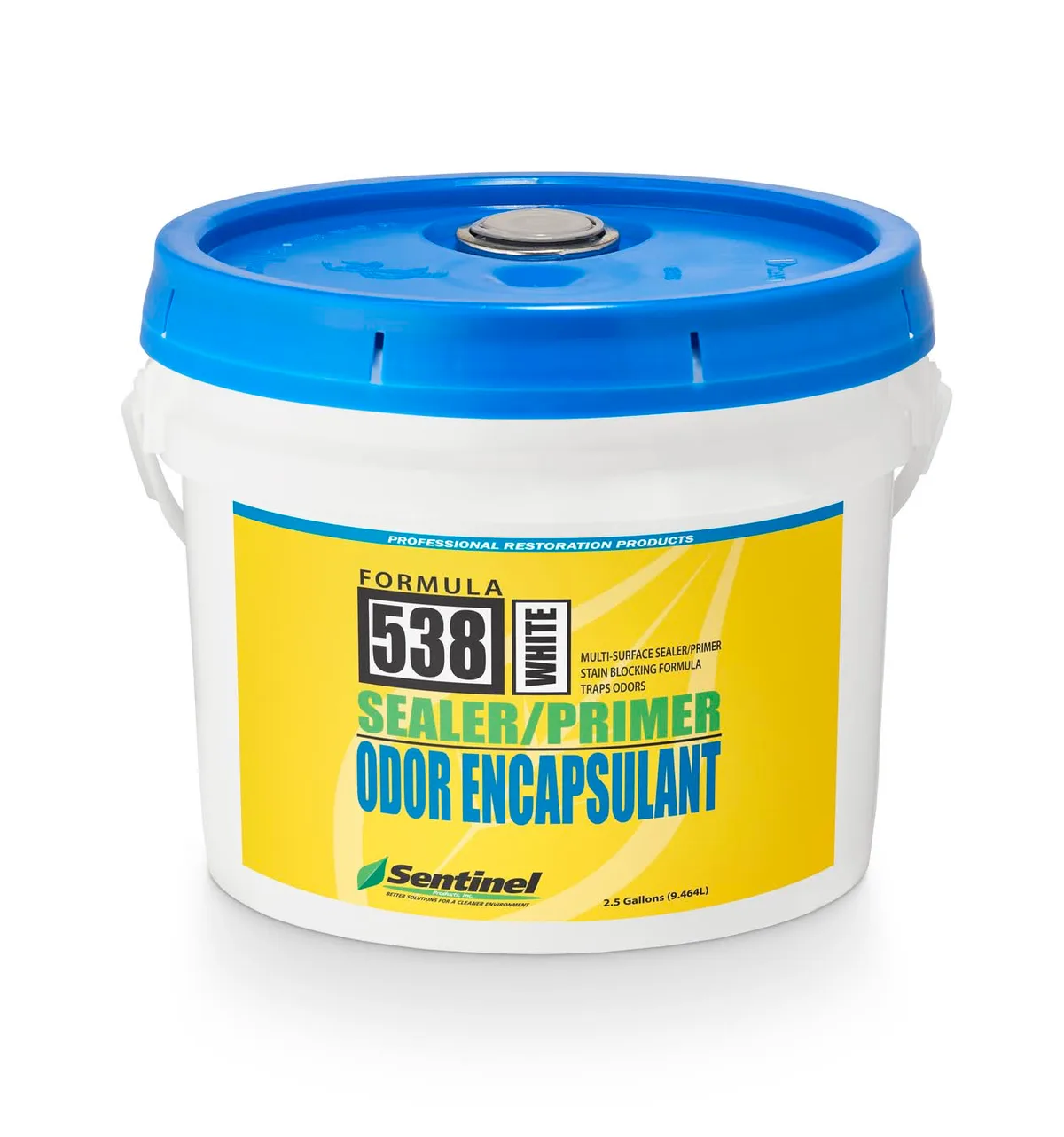50008 SENTINEL SEALER/PRIMER FORMULA 538 SMOKE/ODOR ENCAPSULANT, WHITE, 5 -GAL PAIL ITEM 538W/05, view 3