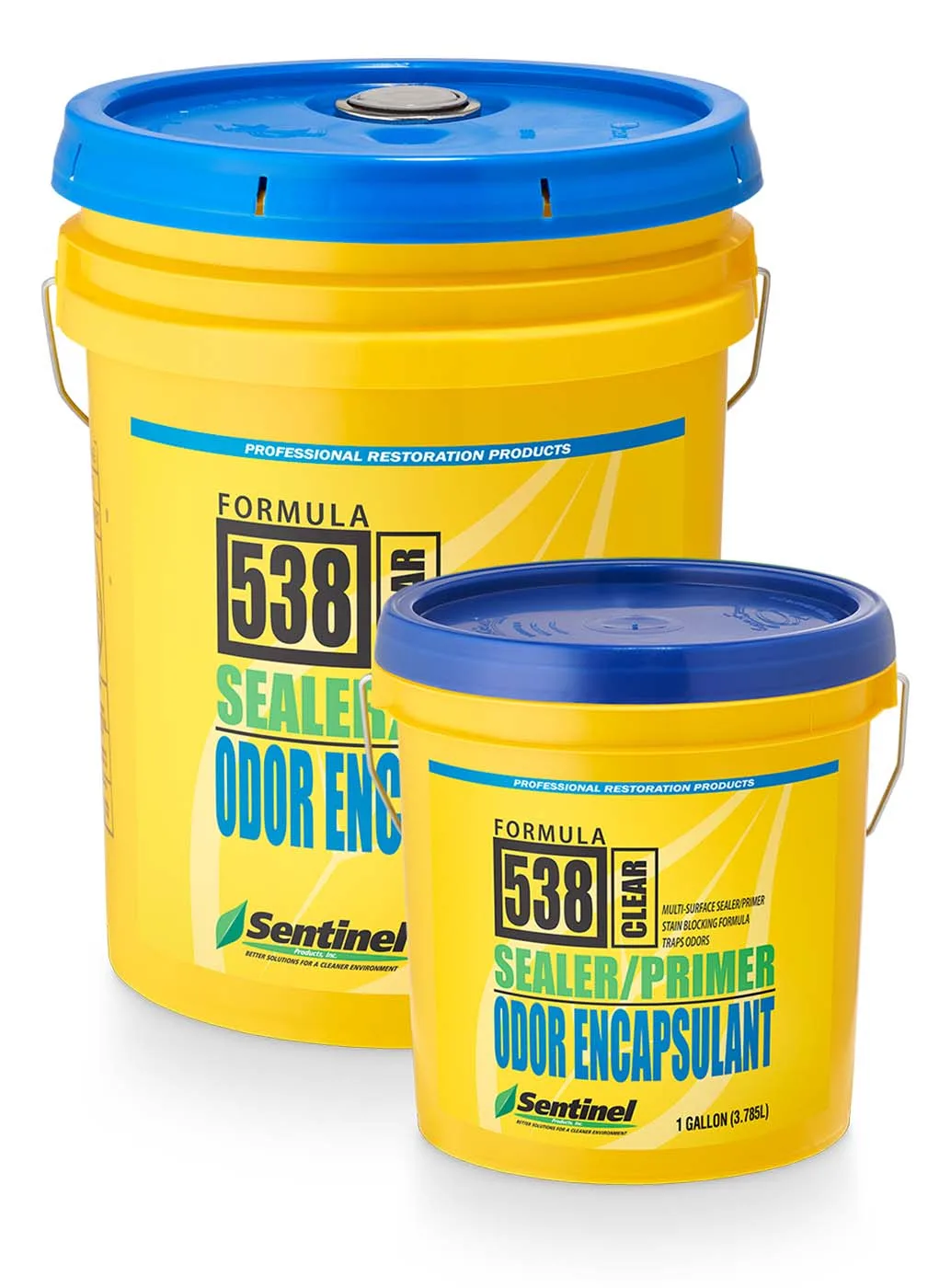 50009 SENTINEL SEALER/PRIMER FORMULA 538 SMOKE/ODOR ENCAPSULANT, CLEAR, 5 -GAL PAIL ITEM 538/05, view 3