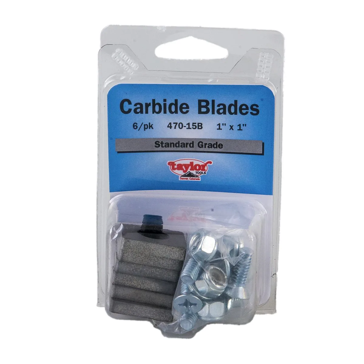 51009 TAYLOR 470.158 EZ SCRAPE CARBIDE STEEL BLADES, ECONOMY GRADE 6/PK