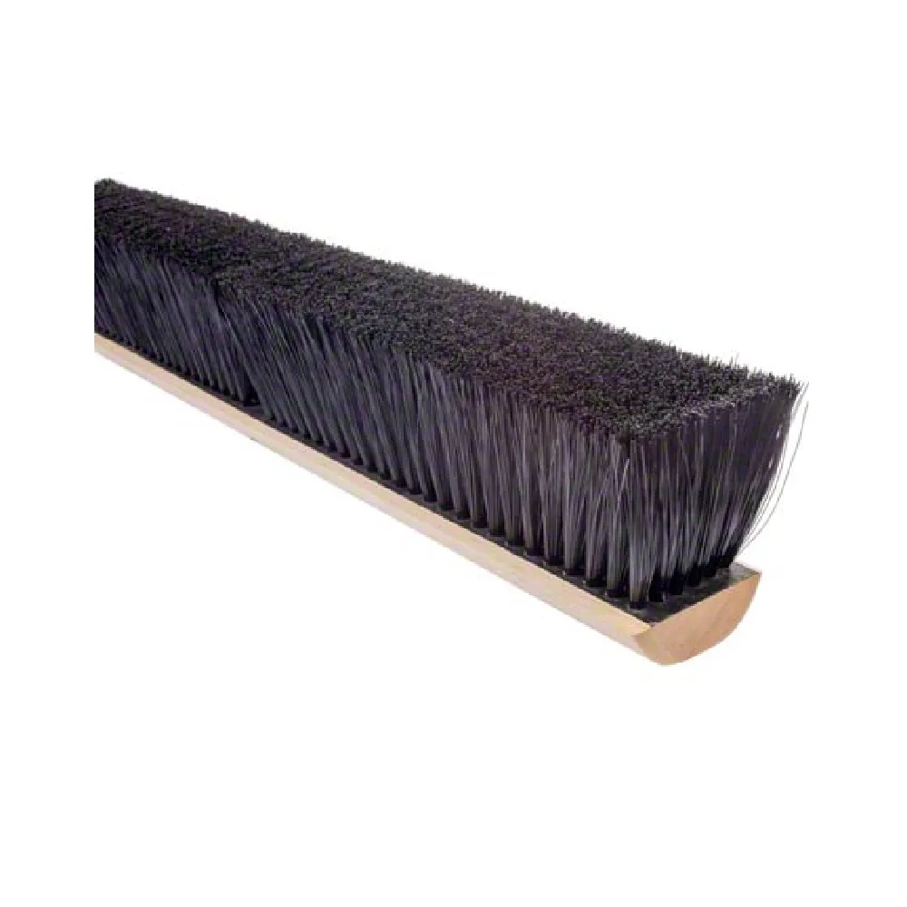 51016 MAGNOLIA 2024 24" PUSH BROOM, BLACK BRISTLE MEDIUM W/ M60 HANDLE AND HEAVY DUTY BRACE.