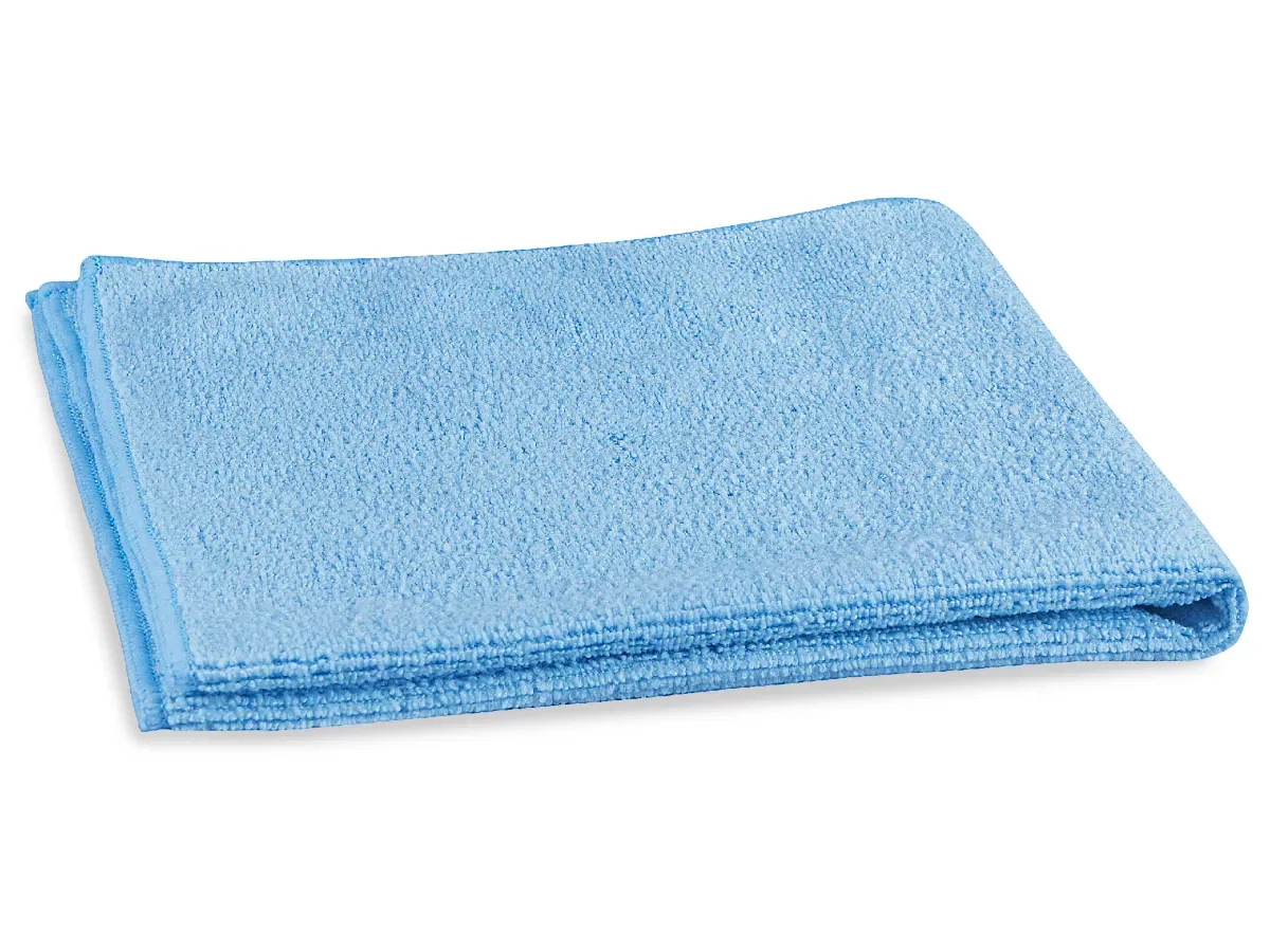 52007 MICROFIBER RAGS, 16 X 16 49GM/PC, BLUE, SOLD BY DOZEN, M-103B