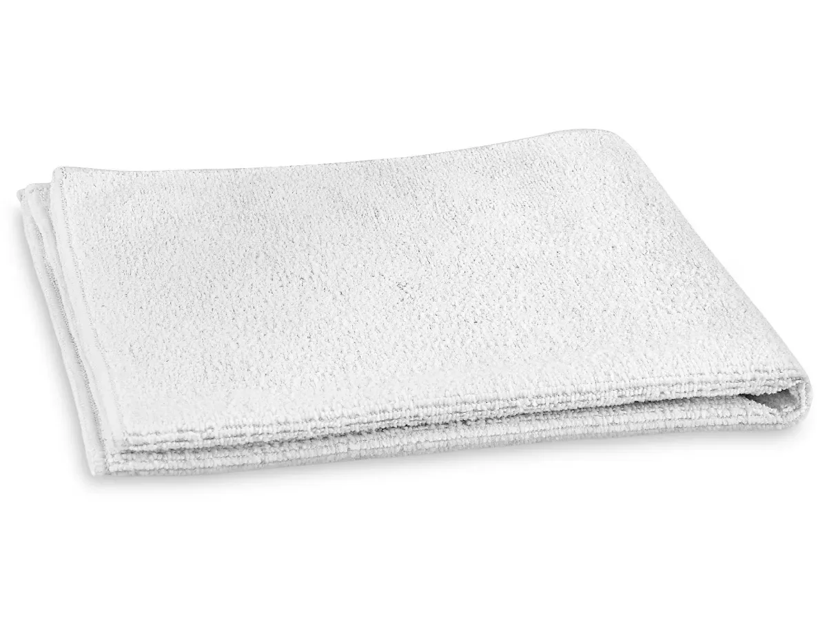 52008 MICROFIBER RAGS, 16 X 16 49GM/PC, WHITE, SOLD BY DOZEN, M-103W