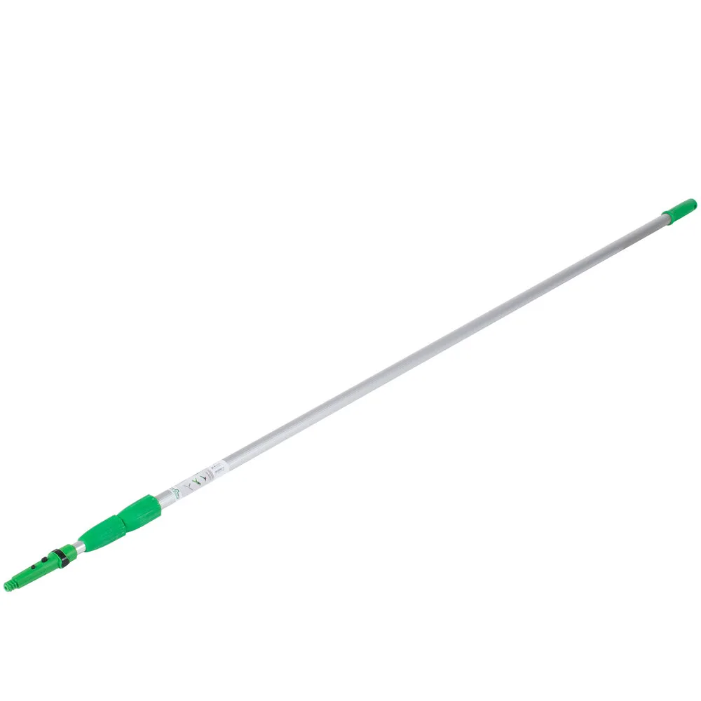 53092 UNGER# ED550,18' EXTENSION POLE, TELSCOPIC W/ERGONOMIC HANDLE, OPTI LOC 2, 3-SECTION,THREADED CONECTION, NYLON/ANODIZED ALUMINUM