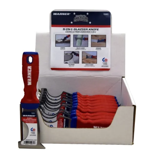 53116 WARNER 10971 GLAZIER KNIFE, 5 IN 1 COMBO PAINTERS TOOL, PROGRIP 10/BOX, SOLD BY EACH