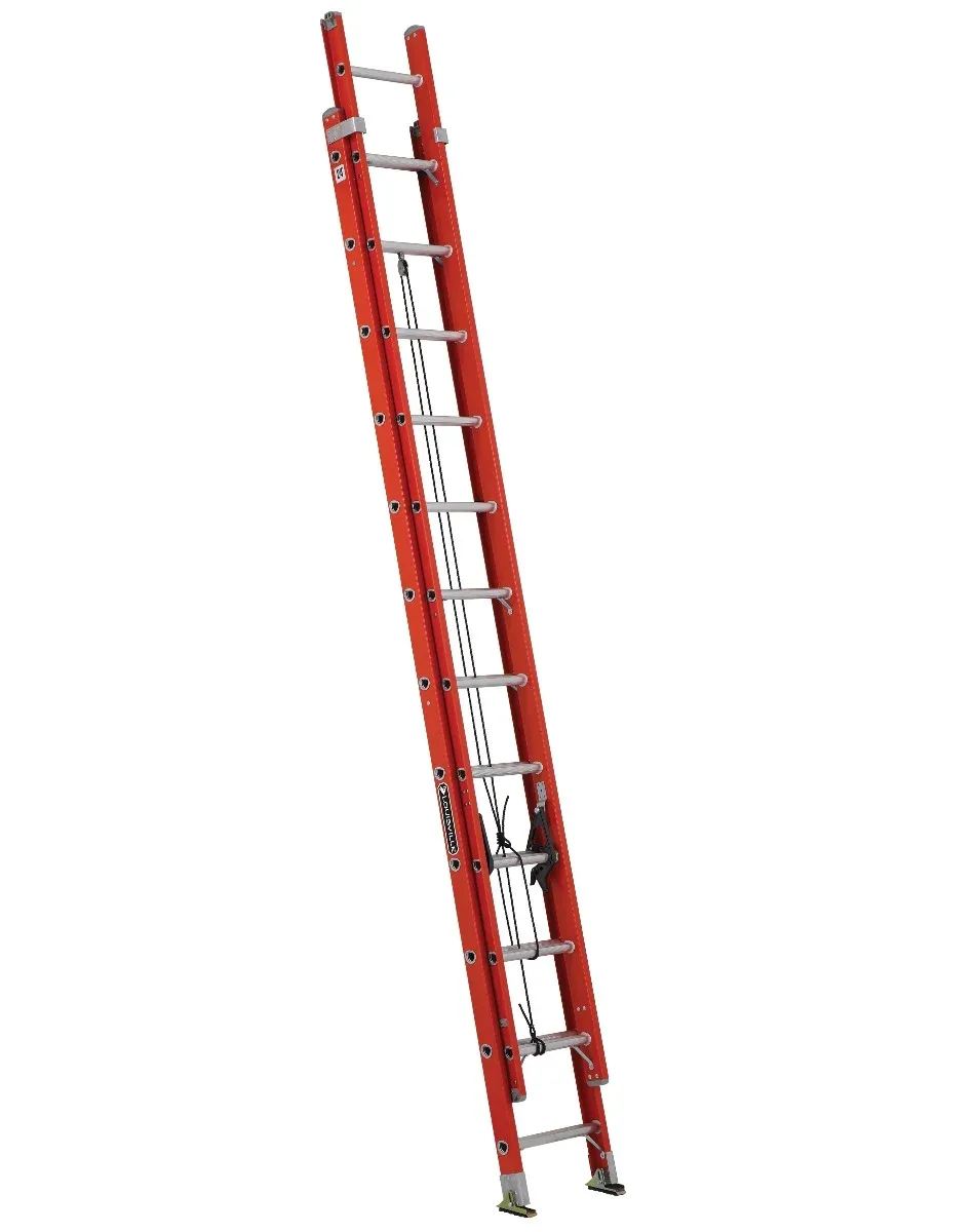 60024 FE3224 24' EXTENSION LADDER, FIBERGLASS, TYPA 1A, 300 LB CAPACITY