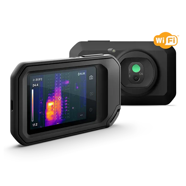 70001 FLIR C5 THERMAL IMAGING CAMERA, 160 X 120 (19,200 PIXELS) 5 MEGAPIXEL VISUAL CAMERA AND LED FLASHLIGHT