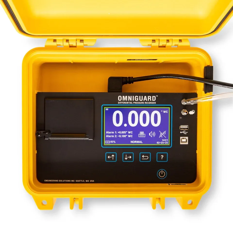 70004 OMNIGUARD OG6 CELLULAR DIFFERENTIAL PRESSURE RECORDER, INCLUDES 2 YEAR CELLULAR CONNECTIVITY ON THE VERIZON NETWORK FOR REMOTE COMMUNICATION