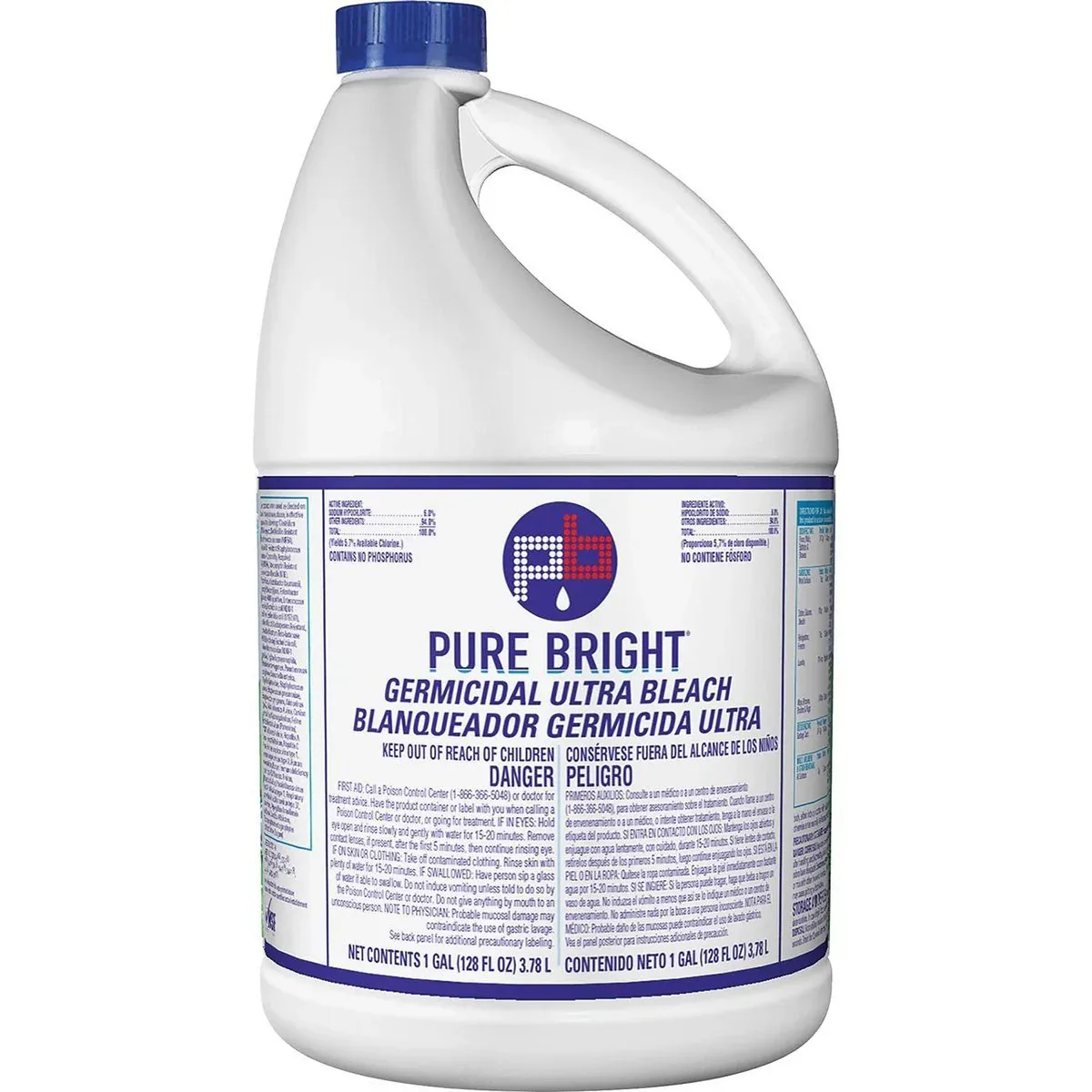 73501 BLEACH, LIQUID, 1-GALLON JUG. ITEM 863-PUREBRIGHTGL