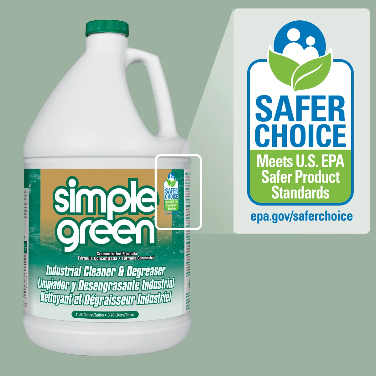 73505 SIMPLE GREEN INDUSTRIAL CLEANER & DEGREASER, 1-GALLON, ITEM 676-2710200613005