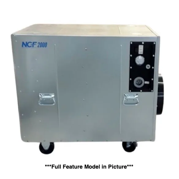 90010 NCF (2424EPS) MODEL 2000 NEGATIVE AIR MACHINE/AIR SCRUBBER, 2-SPEED MOTOR, 3-STAGE FILTRATION THAT INCLUDES A HEPA FILTER.