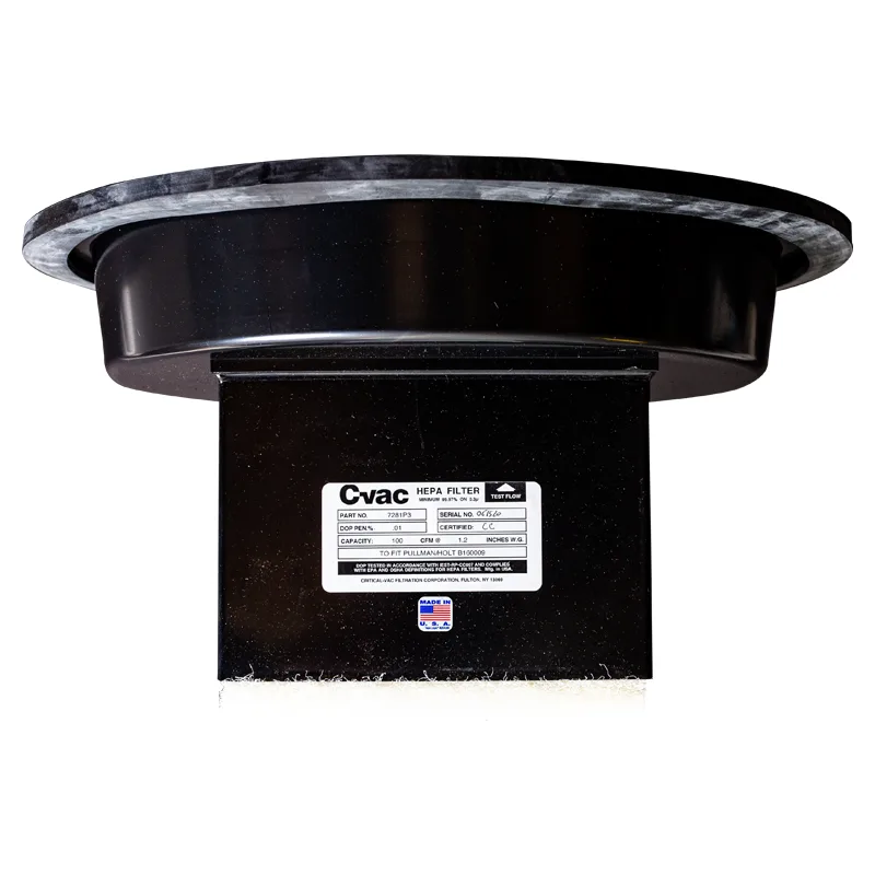 90011 PULLMAN PLASTIC HEPA FILTER, 7281P3 FOR THE 102ASB VACUUM.