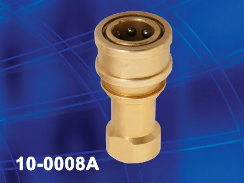 90089 QUICK DISCONNECT, 1/4" BRASS, FEMALE, SS POPPET, WESTPAK 10-0008