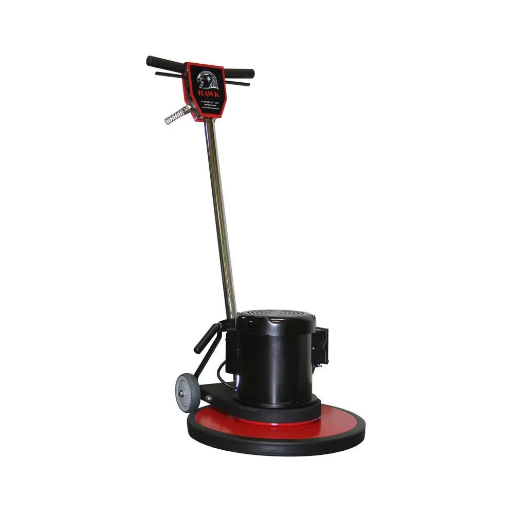 91111 HAWK BRUTE TEFC, 20" SEVERE DUTY FLOOR MACHINE W/XHD GEARS, 1-1/2 HP TEFC, 180AC, 115/230V, 60HZ. ITEM# F40-01-B