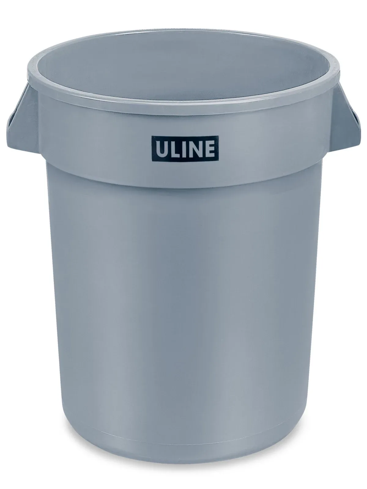 91201 TRASH CAN 32-GALLON, ROUND, GRAY, W/O LID, #6832