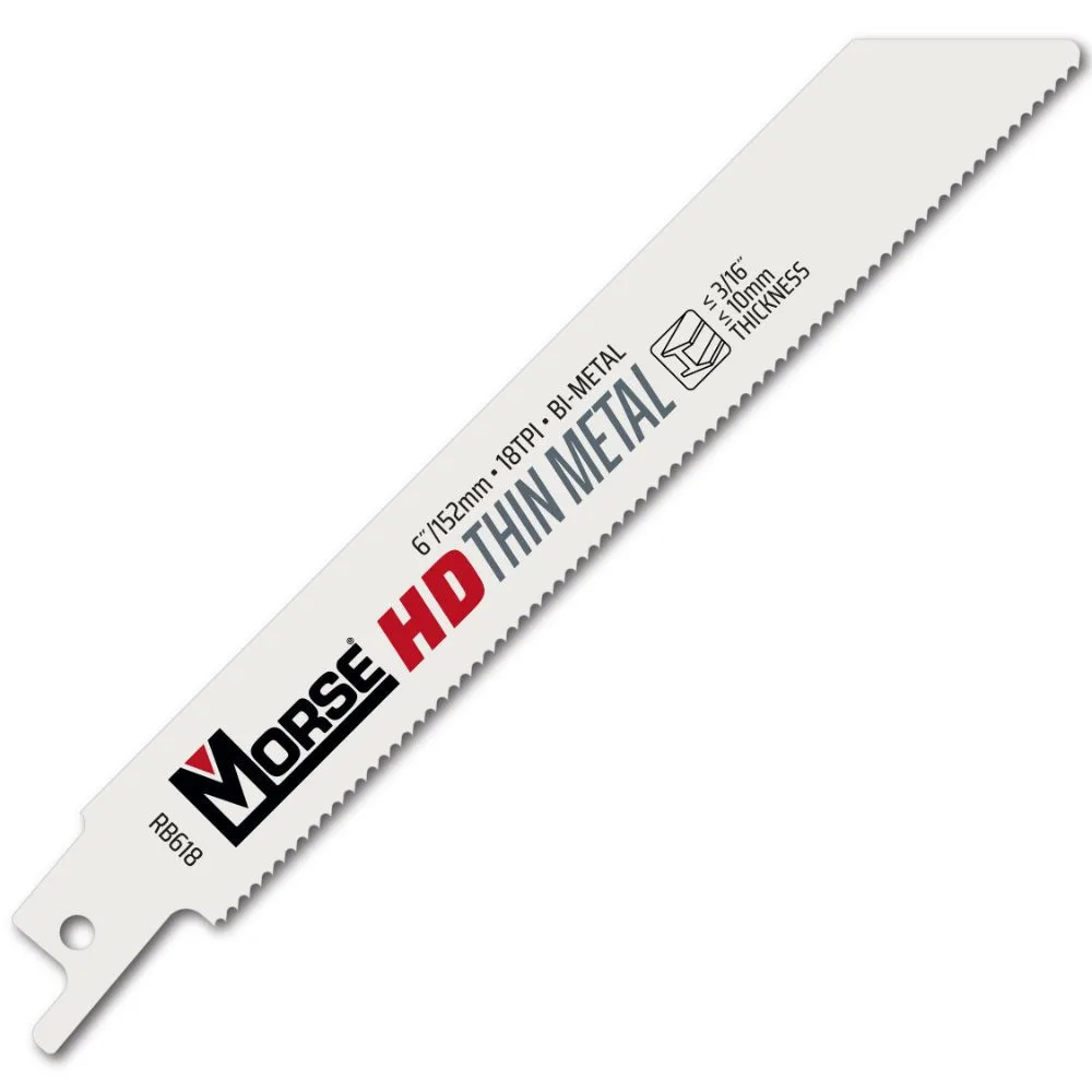 92033 MK Morse Recip Blade 18t 6" X 3/4" X .035 (50) Per Pk 40O428 Hd Line - PRO Thin Metal